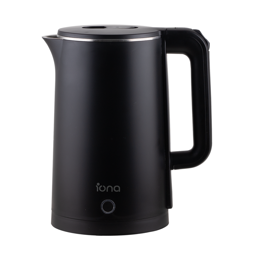 Iona 1.8L Cool Touch Stainless Steel Kettle Black (GLK1803)