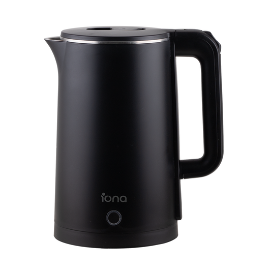 Iona 1.8L Cool Touch Stainless Steel Kettle Black (GLK1803)