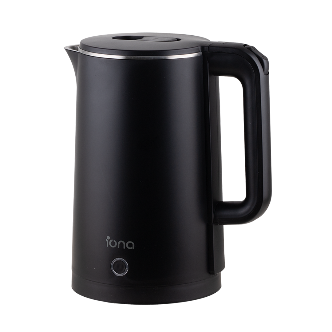 Iona 1.8L Cool Touch Stainless Steel Kettle Black (GLK1803)