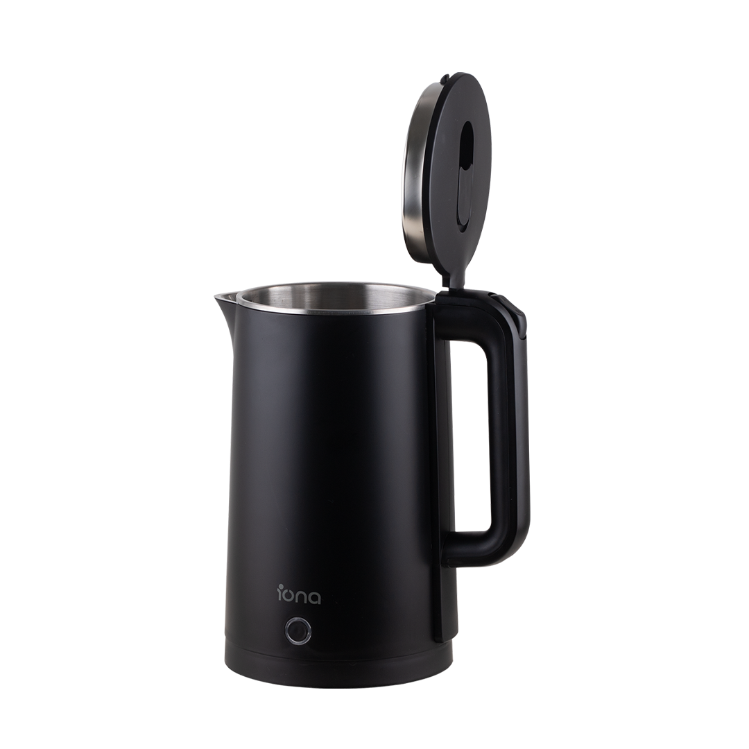 Iona 1.8L Cool Touch Stainless Steel Kettle Black (GLK1803)