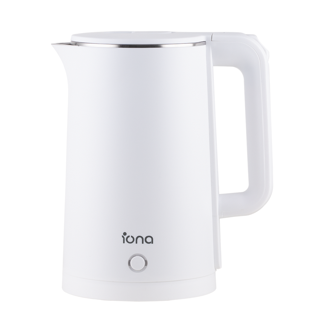 Iona 1.8L Cool Touch Stainless Steel Kettle White (GLK1803)