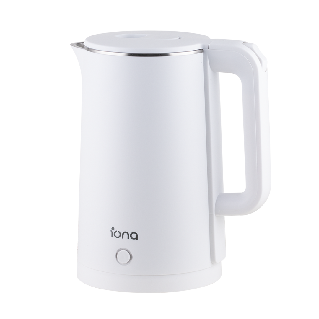 Iona 1.8L Cool Touch Stainless Steel Kettle White (GLK1803)