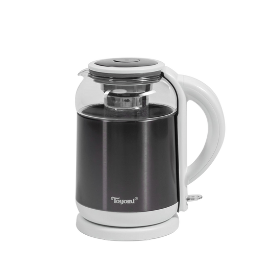 Toyomi Glass Kettle 1.8L SS Tea Infuser WK 3362