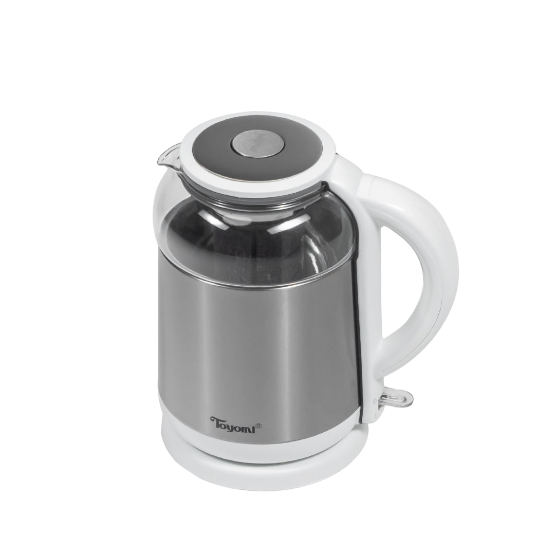 Toyomi Glass Kettle 1.8L SS Tea Infuser WK 3362