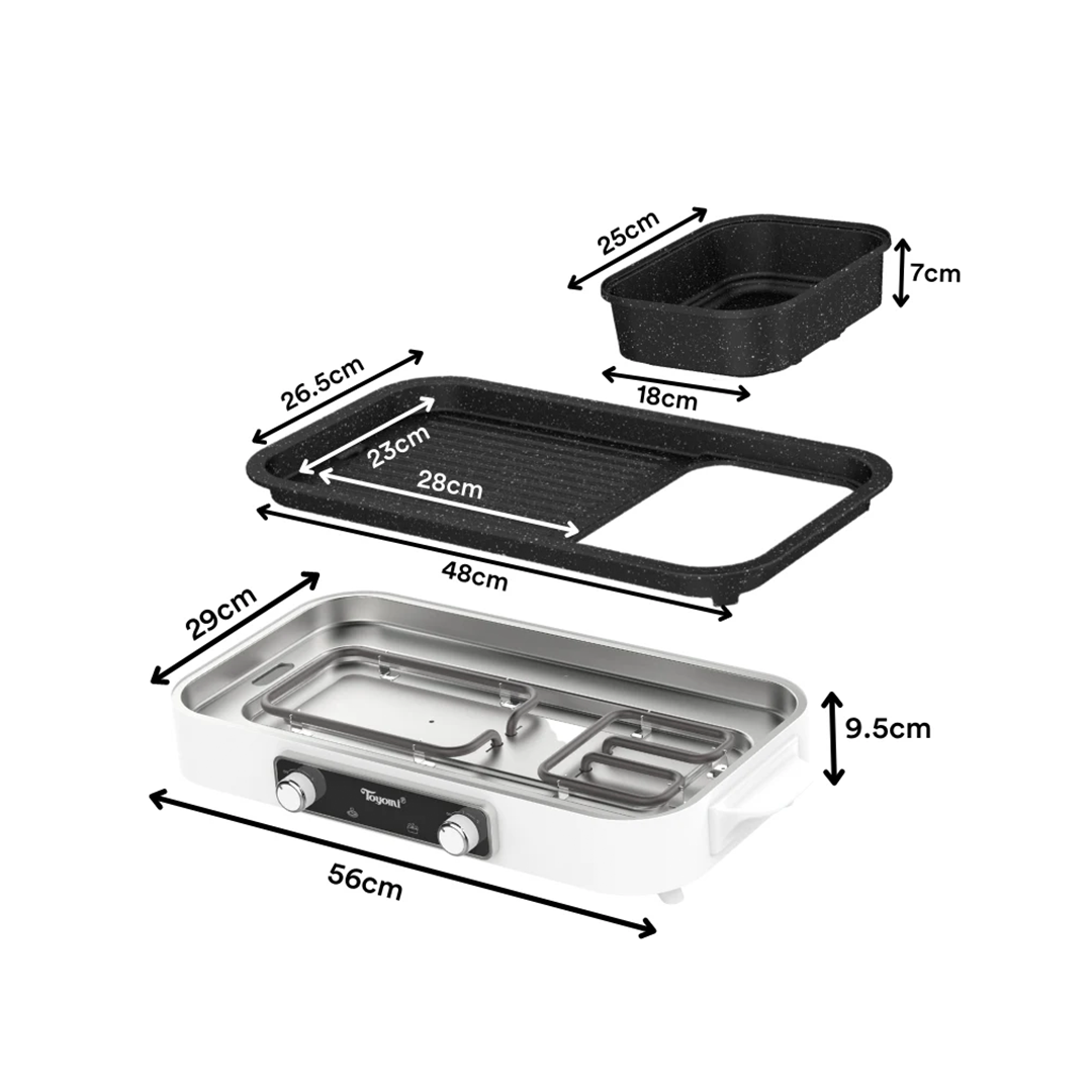 TOYOMI ComboCooker Hotpot & BBQ Grill BBQ 6319
