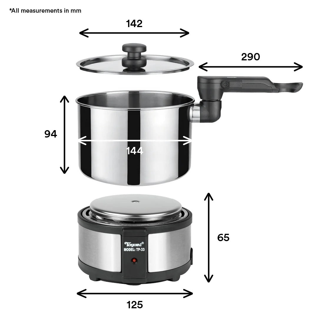 Toyomi Stainless Steel Travel Cooker TP 33
