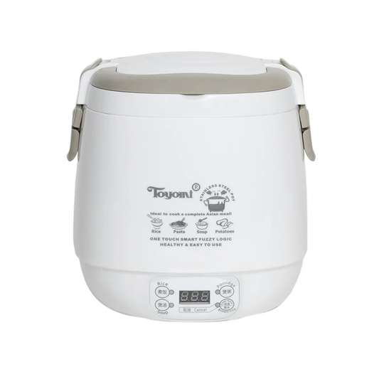 TOYOMI 0.6L Mini Rice Cooker with Duo Pot RC 818