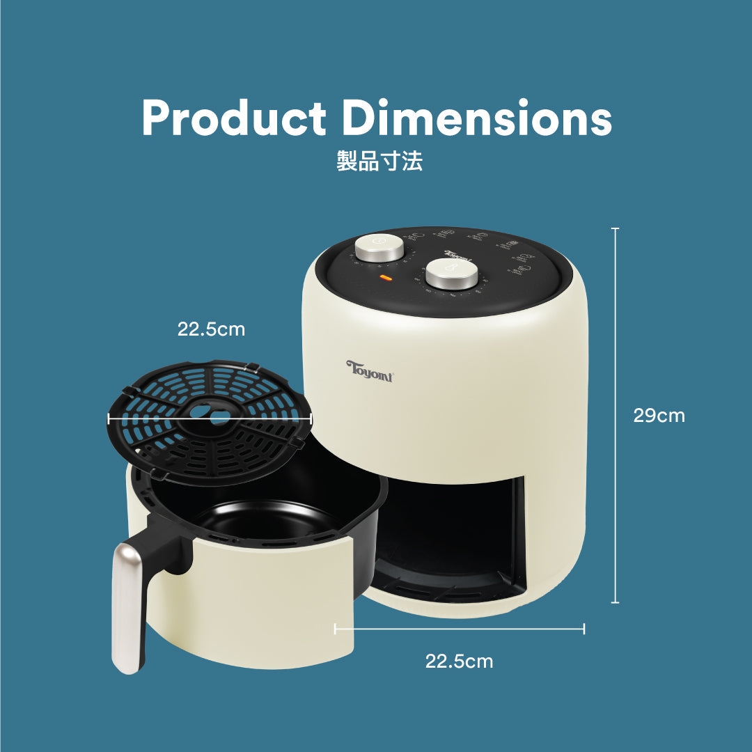 Toyomi Matte Palette Air fryer 3.7L AF-3766