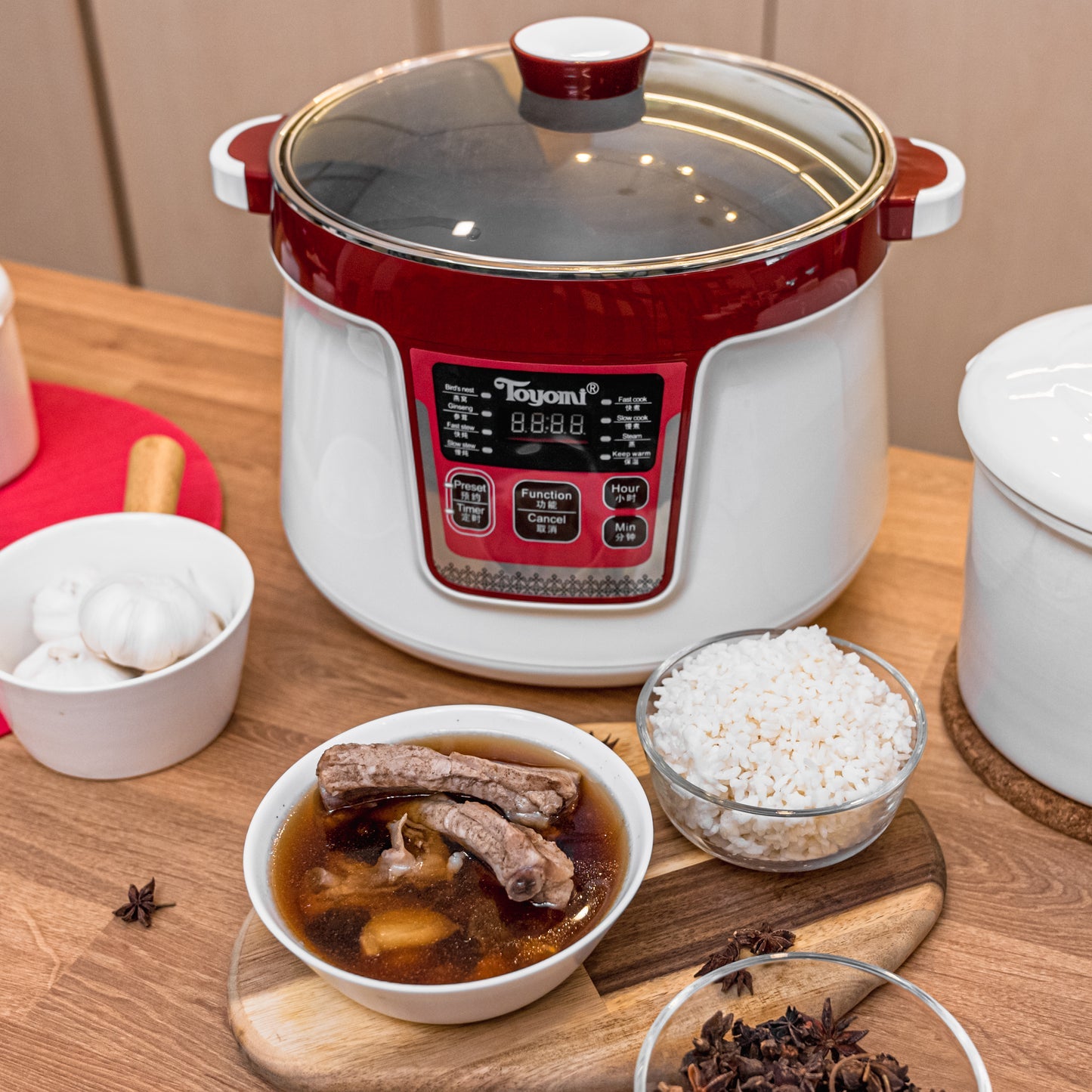 Toyomi Double Broiler Cooker 3.2L SC 3289