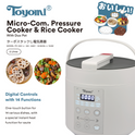 Toyomi Pressure Cooker with Duo Pot 2L PC-2001