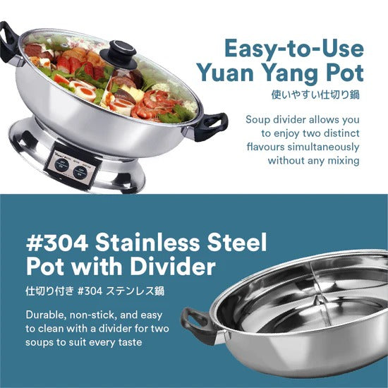 Toyomi Steamboat with Divider 5.8L HS 172DV