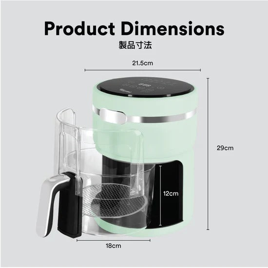 Toyomi ClearView Air Fryer 3.5L AFG 7126