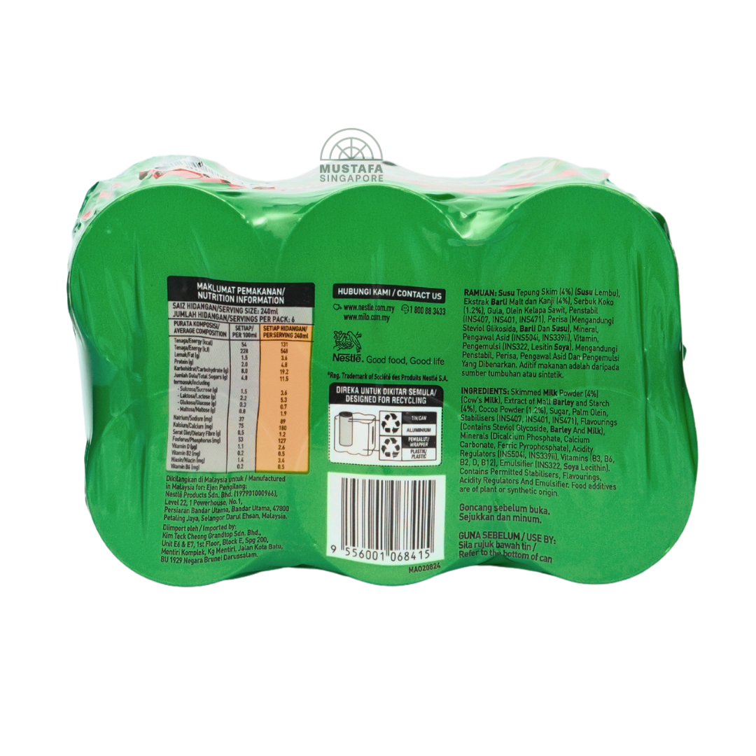 Milo Original 240ml x 6 cans