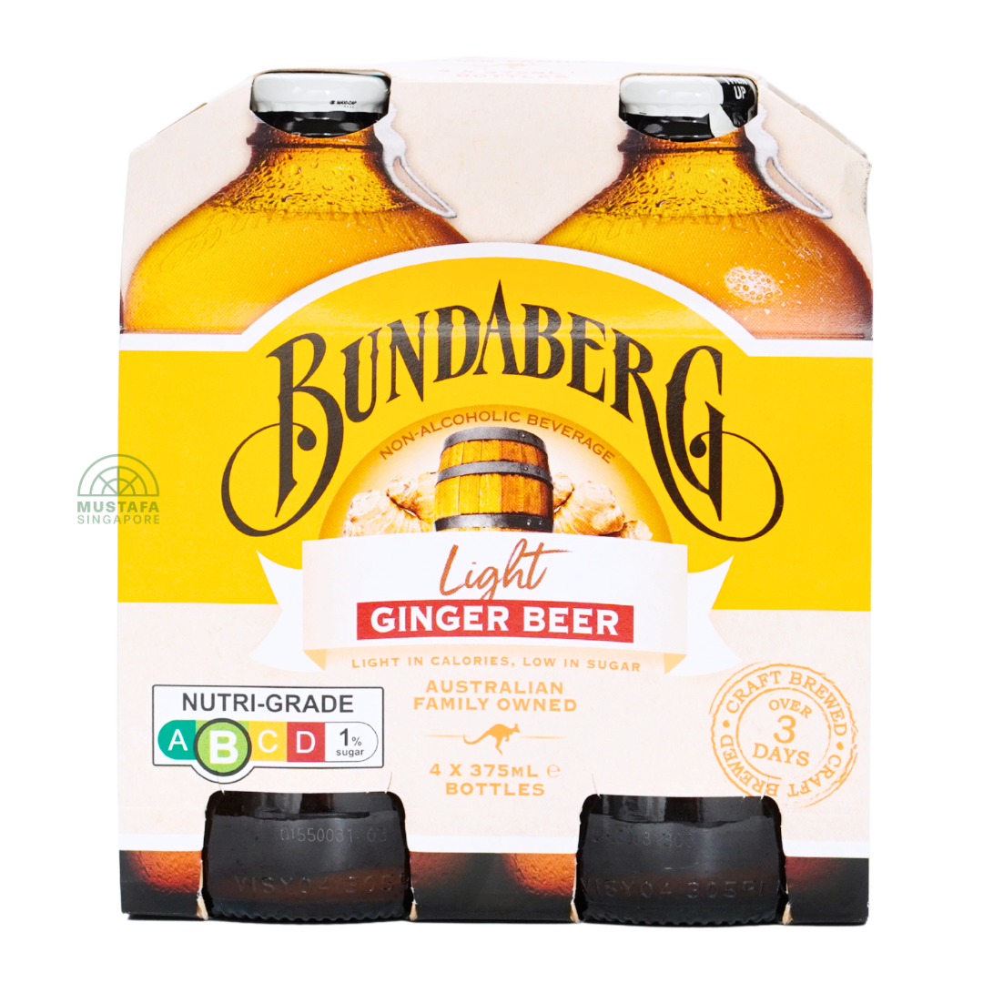 Bundaberg Light Ginger Beer 4 x 375ml
