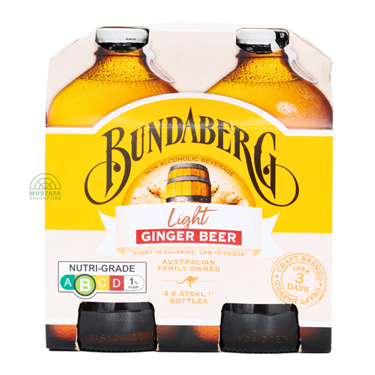 Bundaberg Light Ginger Beer 4 x 375ml