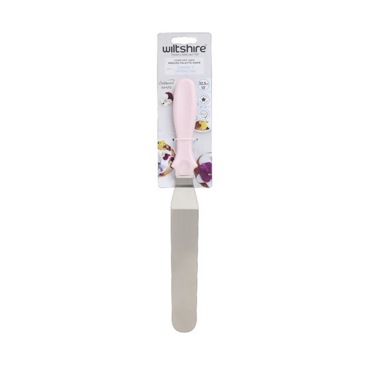 Wiltshire Comfort Grip Flat Palette Knife Spreading & Smoothing Icing Pink