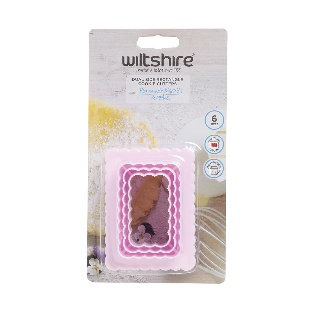 Wiltshire Dual Side Rectangle Cookie Cutter Set of 6