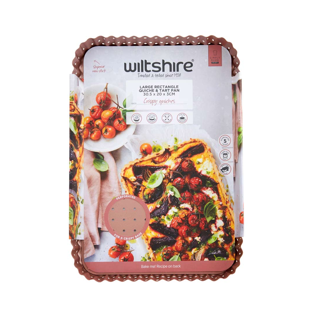 Wiltshire Large Rectangle Quiche & Tart Pan 30.5cm x 20cm x 3cm