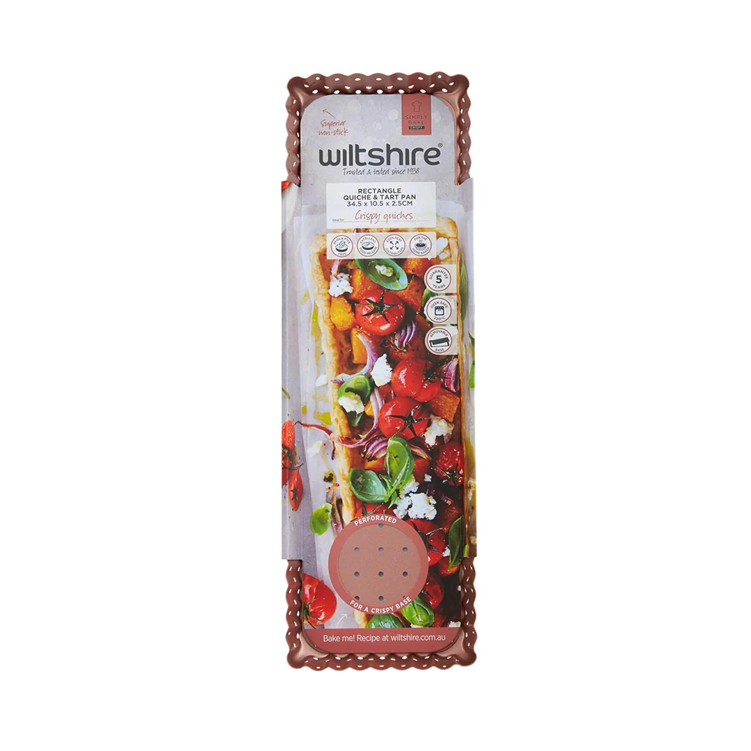 Wiltshire Rectangle Quiche & Tart Pan 34.5cm x 10.5cm x 2.5cm