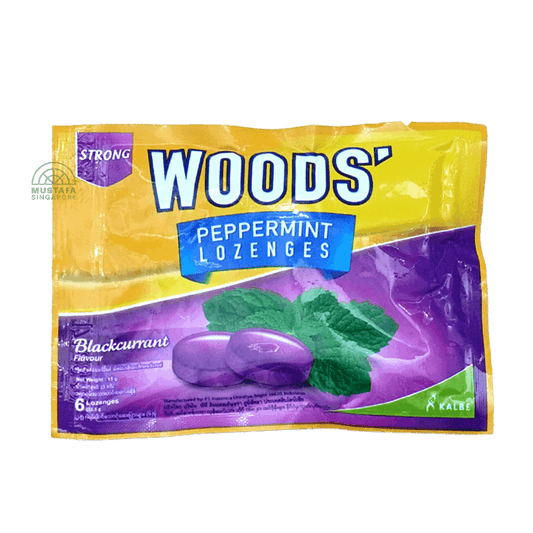 Woods' Peppermint Lozenges Strong Blackcurrant Flavour 15g/6 drops