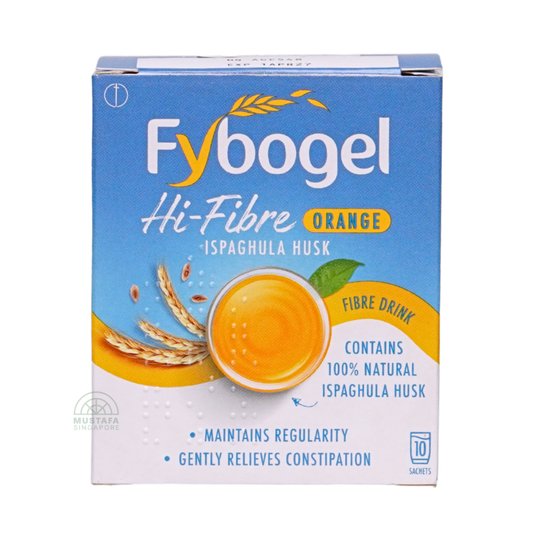 Fybogel Hi-Fibre Ispaghula Husk Orange Flavoured 10 sachets