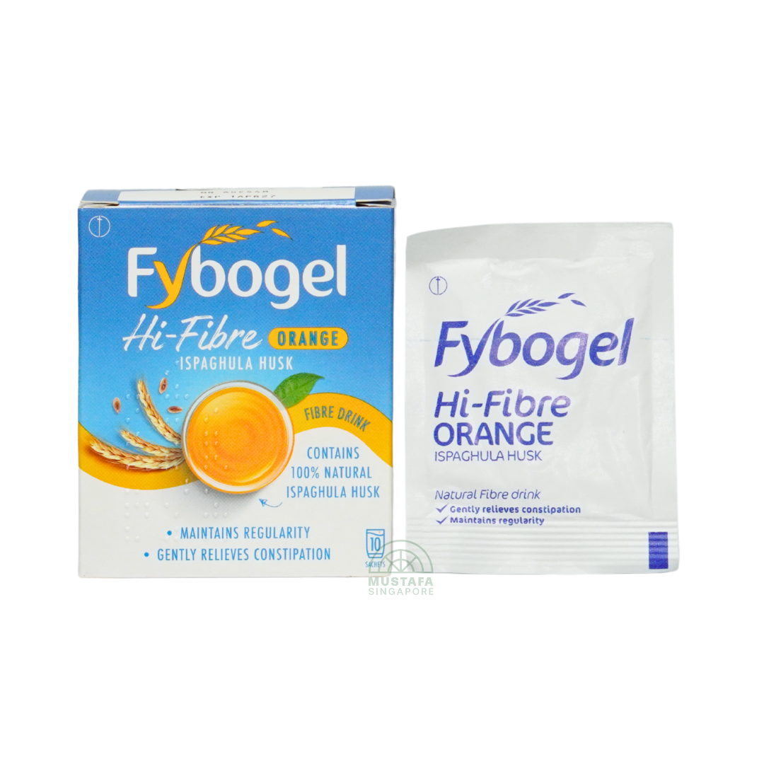 Fybogel Hi-Fibre Ispaghula Husk Orange Flavoured 10 sachets