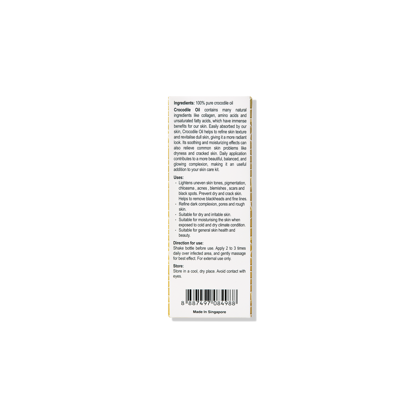 Fei Fah 100% Freshwater Crocodile Oil 50ml - Fragrance