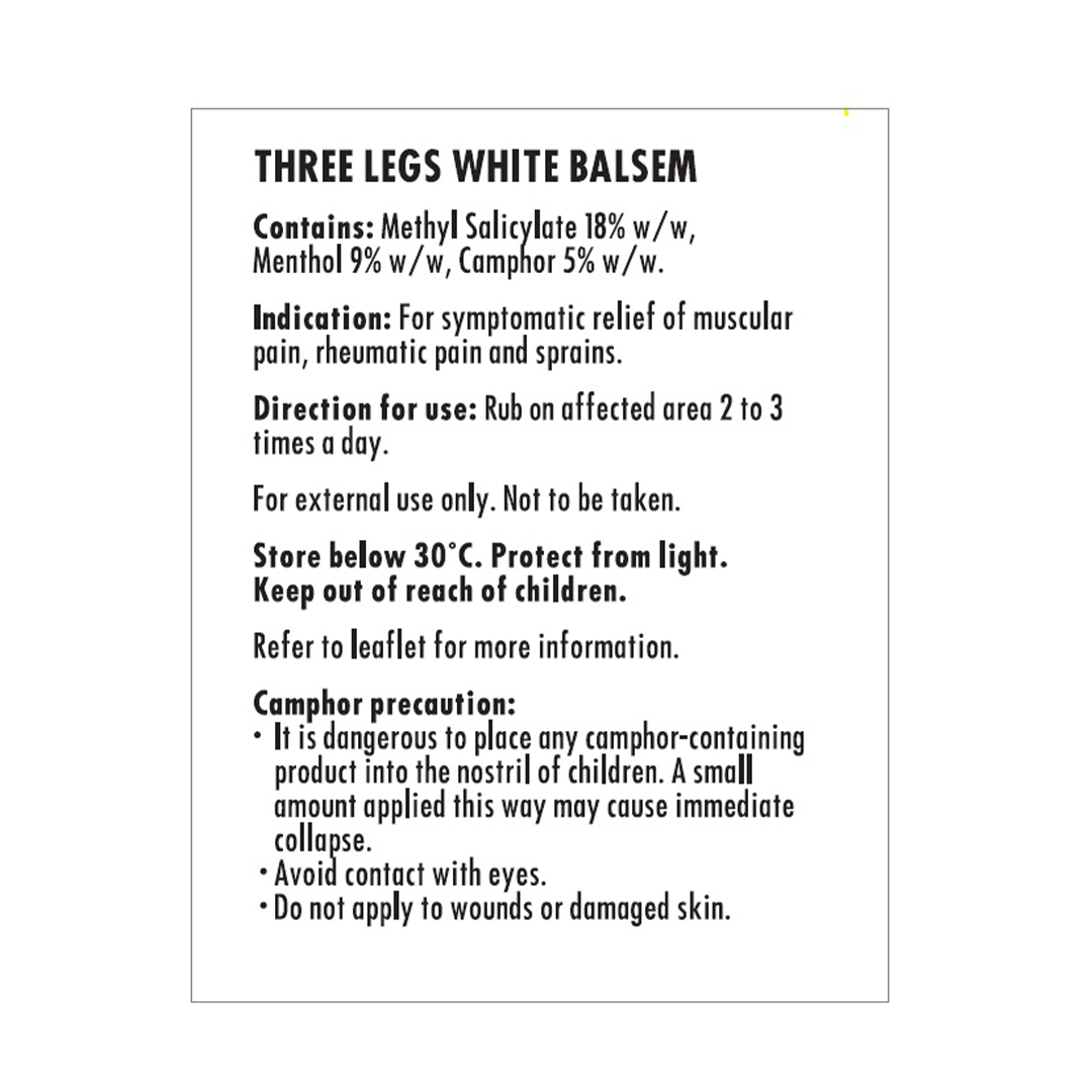 Three Legs White Balsem 36g