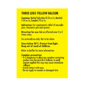 Three Legs Yellow Balsem 36g