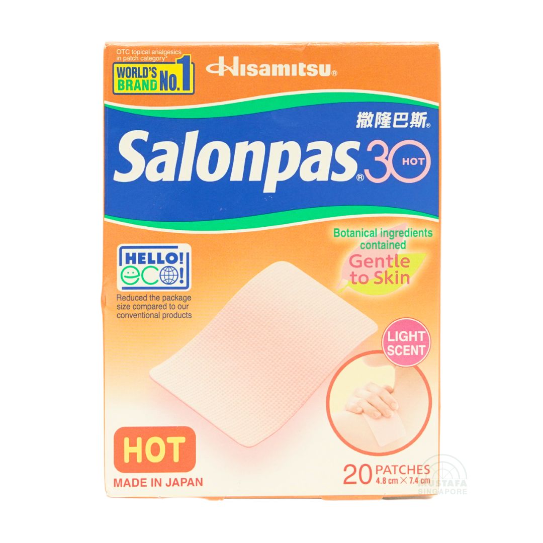 Salonpas 30 Gentle to Skin (Hot) 20 Patches