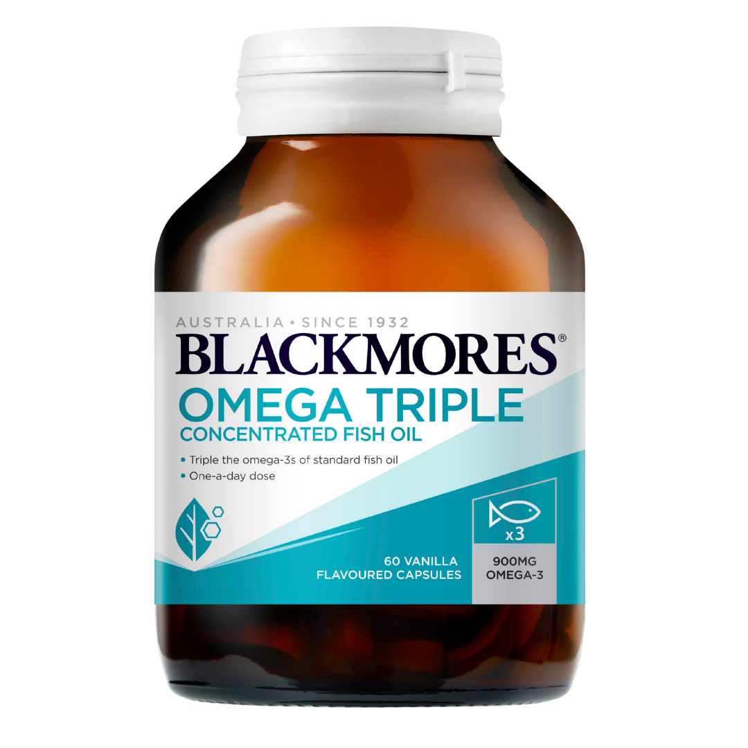 Blackmores Omega Triple 60 Vanilla Flavoured Capsules