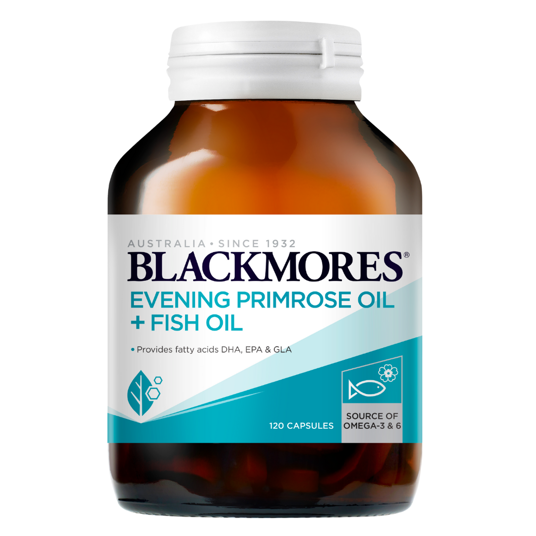 Blackmores Evening Primrose Oil + Fish Oil 120 Capsules