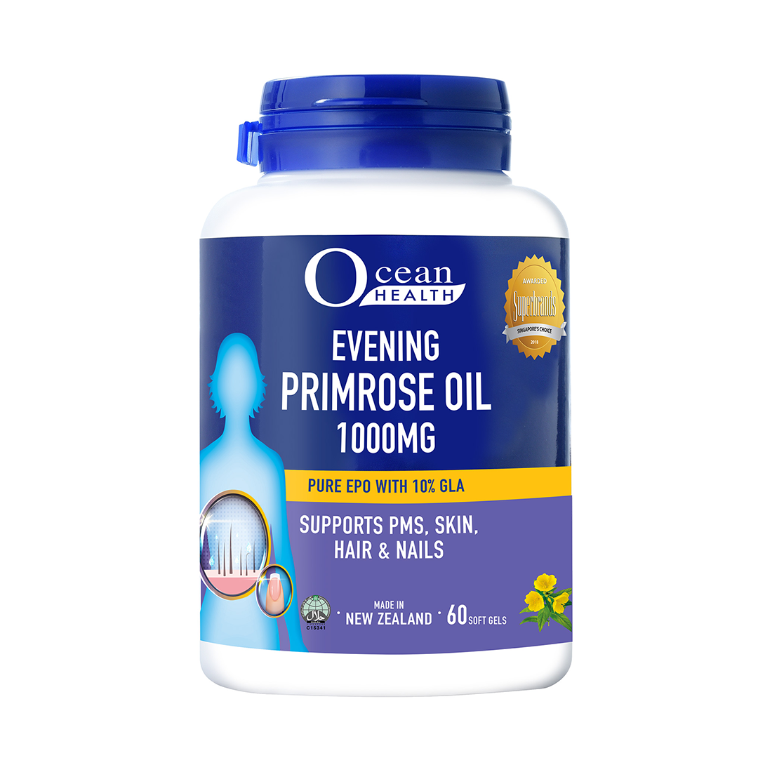 Ocean Health Evening Primrose Oil 1000mg Softgels 60s