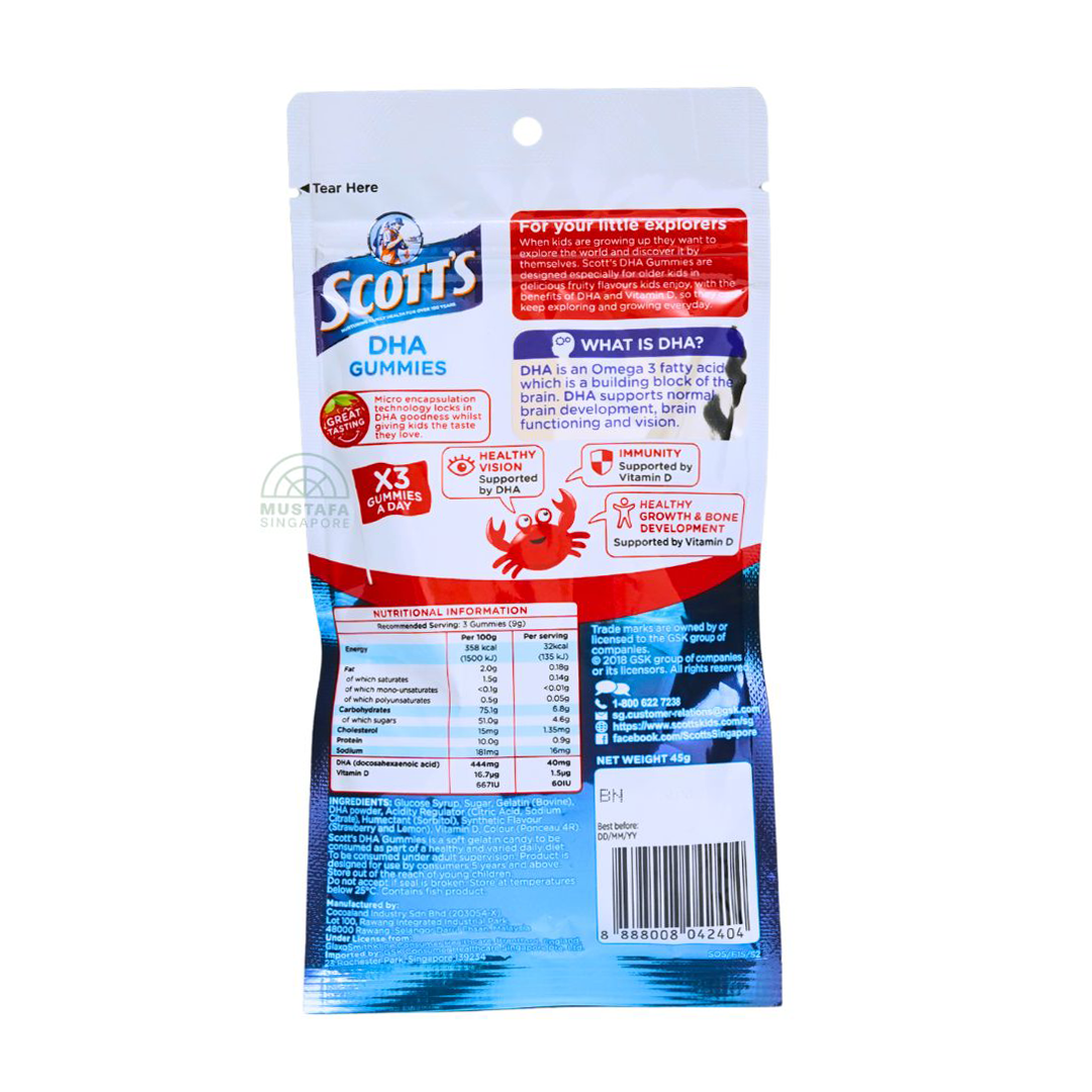 Scott's DHA Gummies Strawberry Flavour 15s