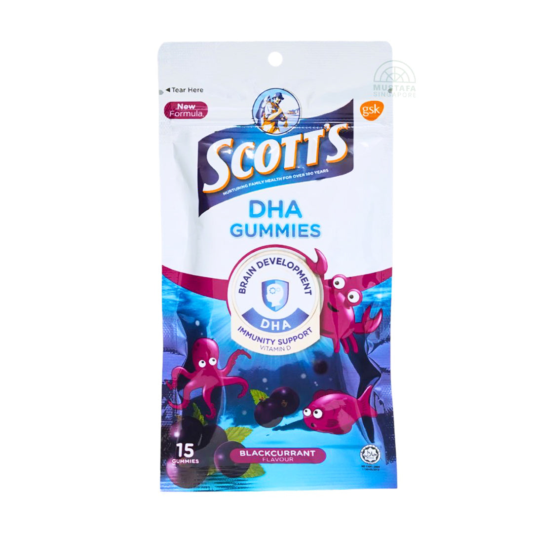 Scott's DHA Gummies Blackcurrant Flavour 15s