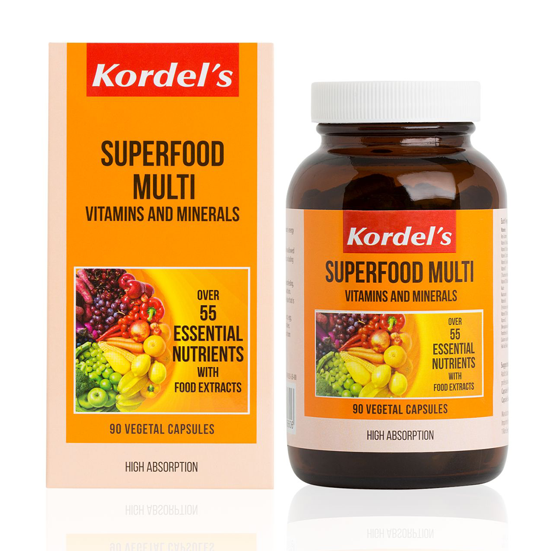 Kordel's Superfood Multi Vitamins and Minerals (90 Vegetal Caps)