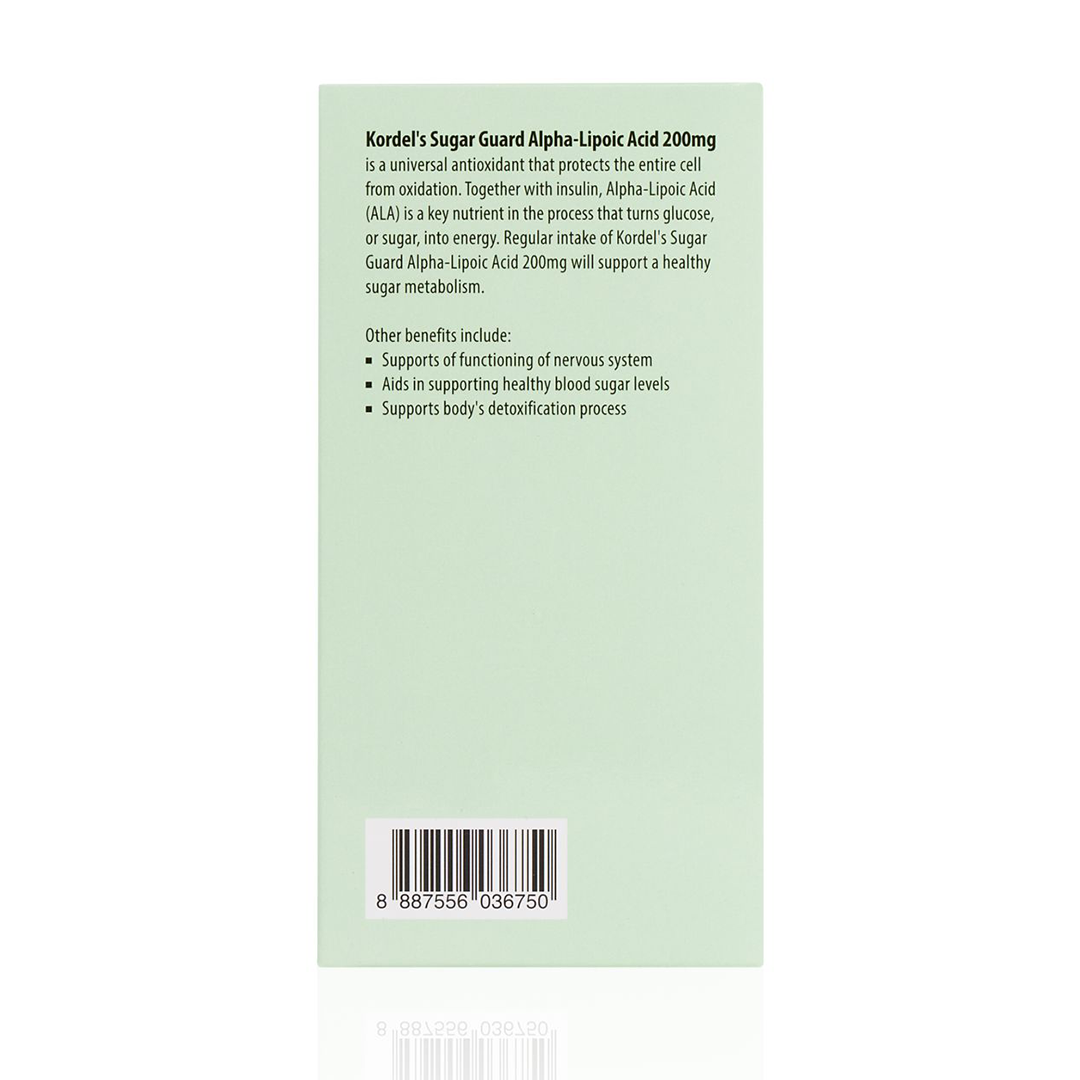 Kordel's Sugar Guard Alpha-Lipoic Acid 200mg (60 Caps)