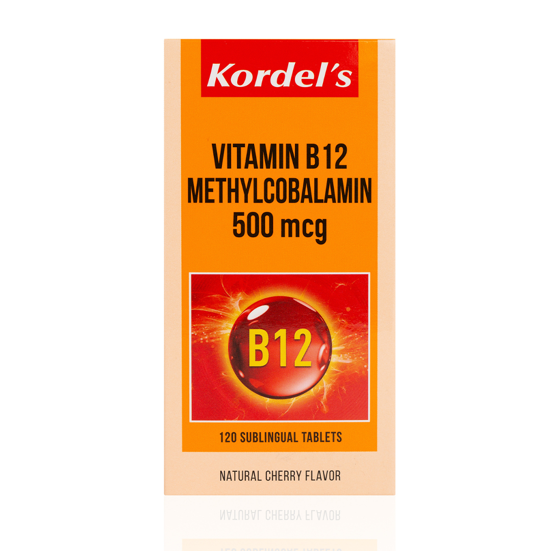 Kordel's Vitamin B12 Methylcobalamin 500mcg (120 Sublingual Tabs)