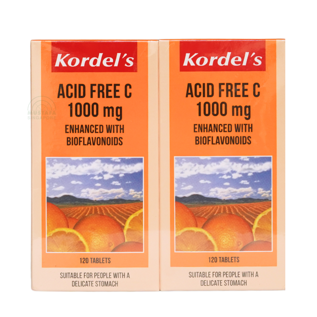 Kordel's Acid Free C 1000 mg Enhanced with Bioflavonoids 2 x 120 tablets