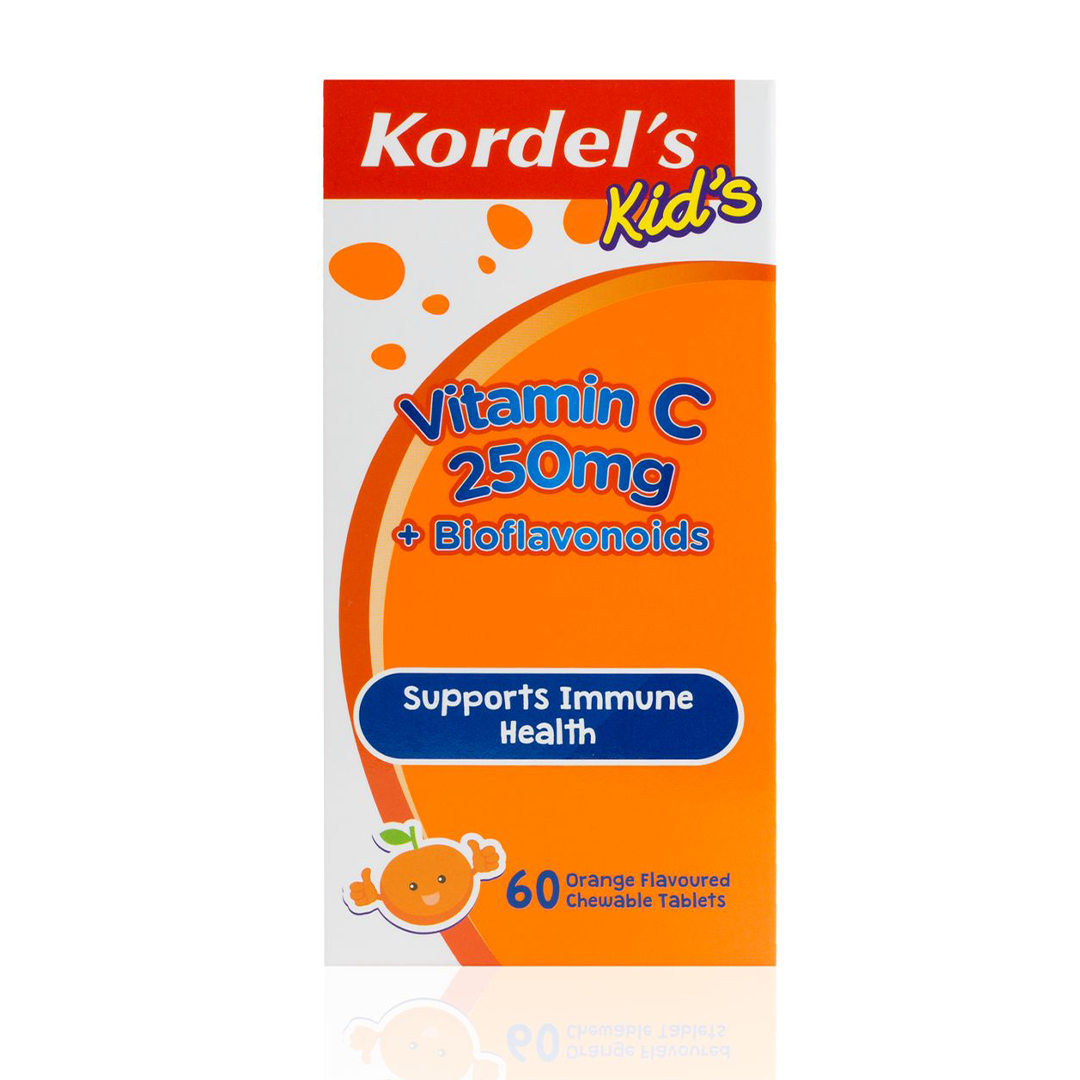 Kordel's Vitamin C 250mg + Bioflavonoids (60 Chewable Tabs)