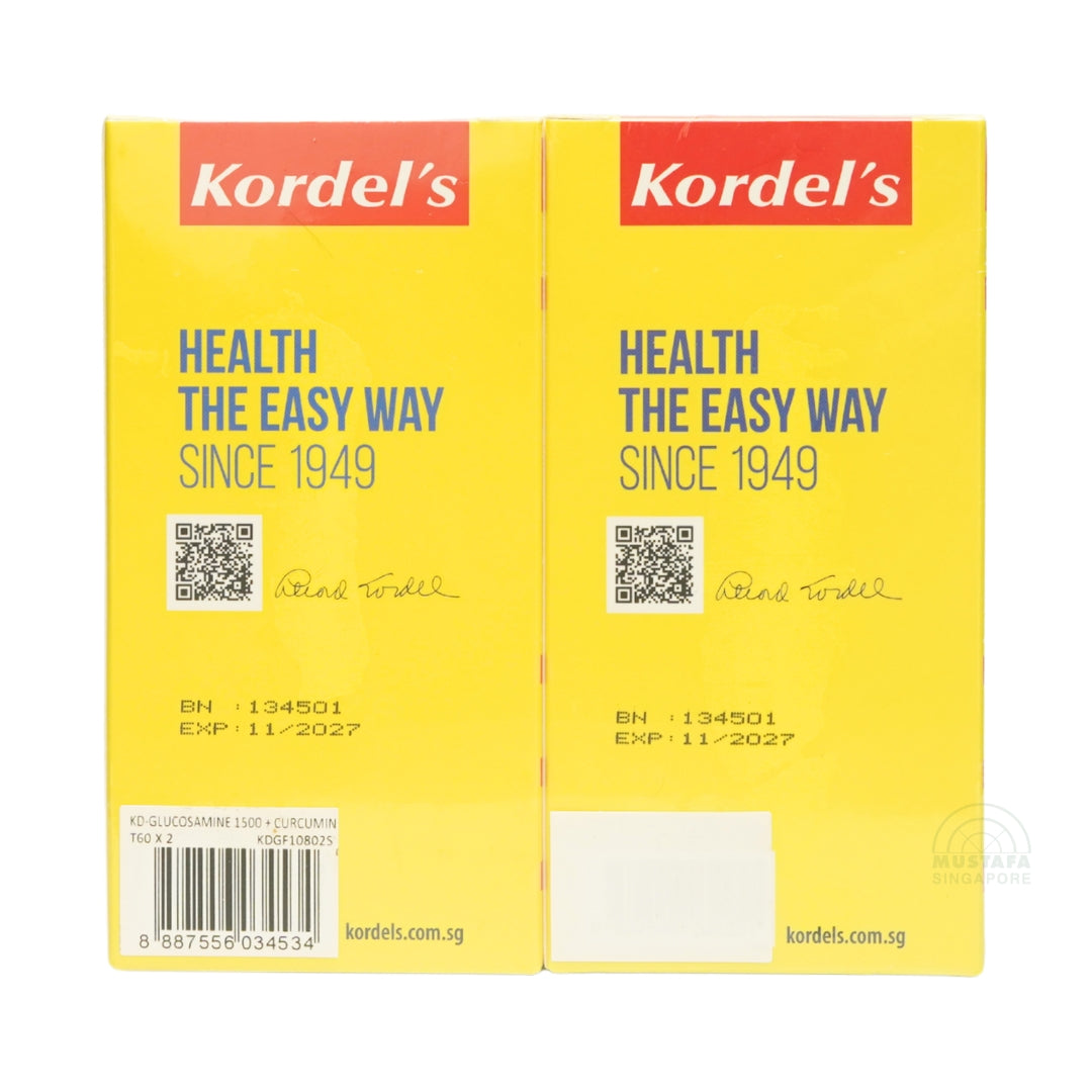 Kordel's Glucosamine 1500 + Curcumin 60 tablets x 2