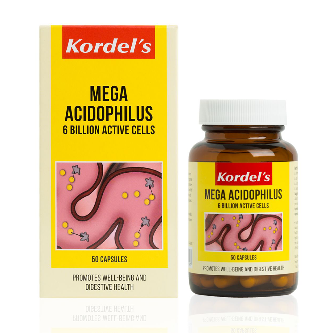 Kordel's Mega Acidophilus 6 Billion Active Gels 50 caps