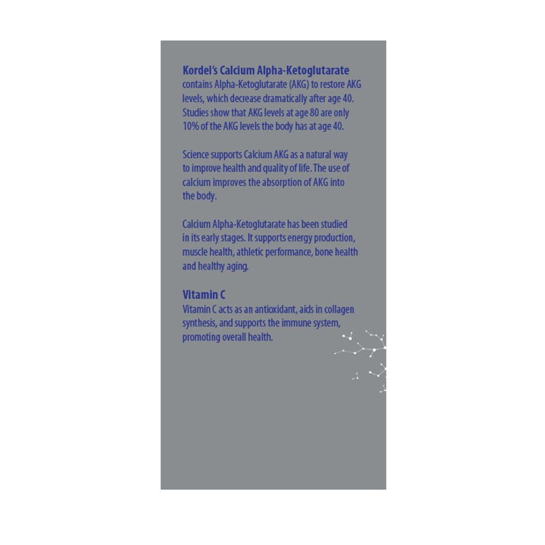 Kordel's Calcium Alpha-Ketoglutarate Ca-AKG Ageless (60 Vegetal Caps)