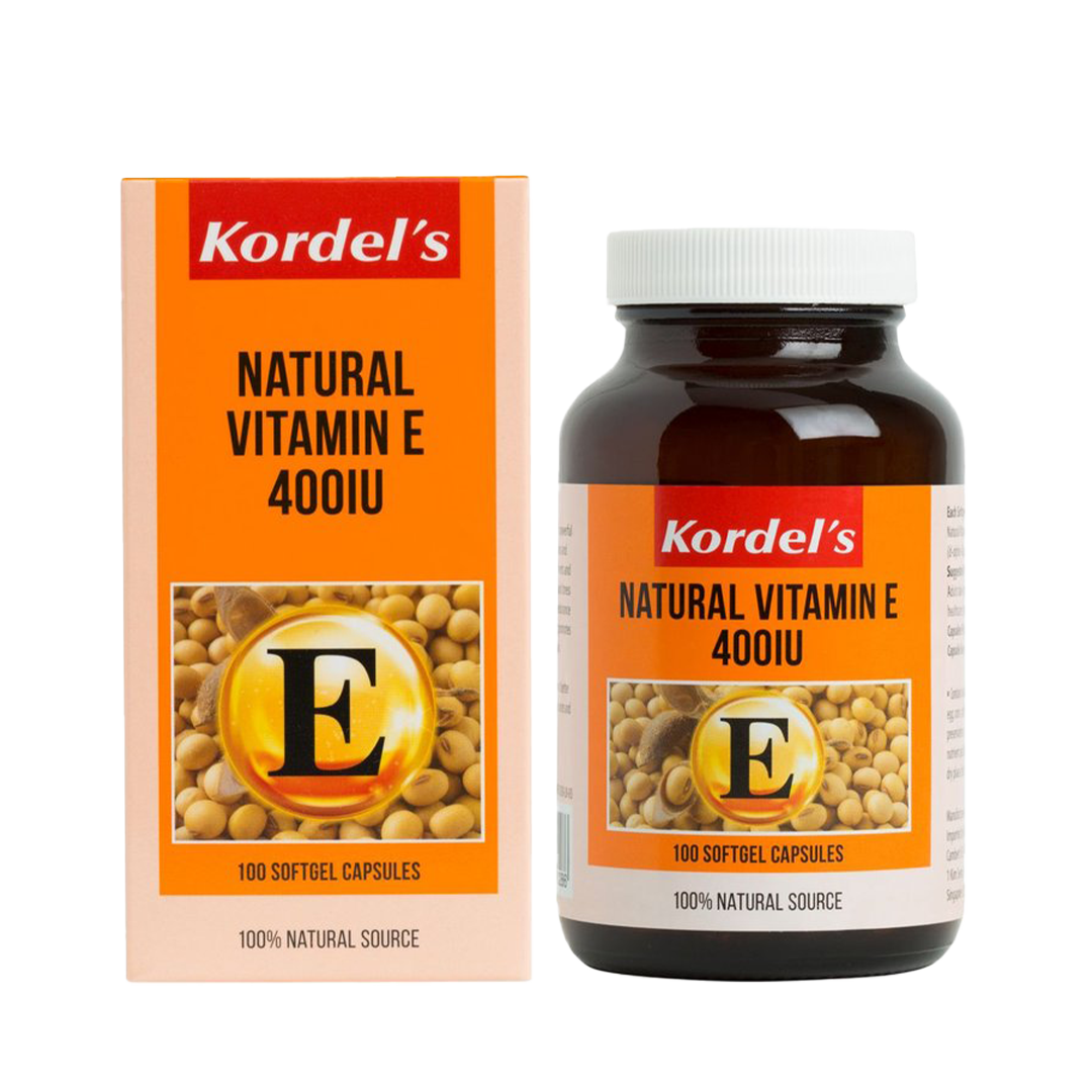 Natural Vitamin E 400 IU (100 Softgels)