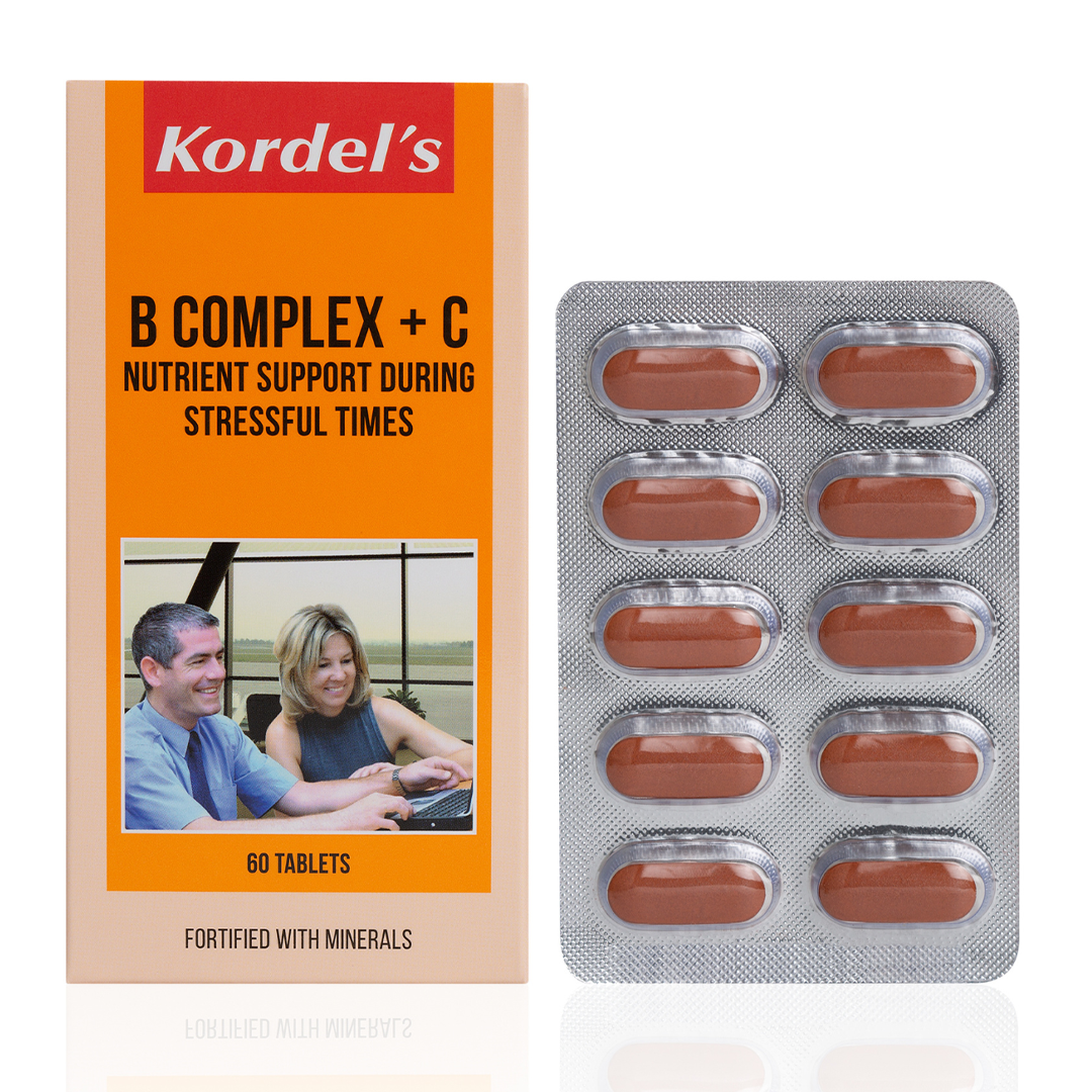 Kordel's B Complex + C Nutrient Support During Stressful Times 60 tablets
