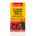 Kordel's Hi-Strength Cranberry 18000mg (High Potency Cranberry Concentrate) 90 Capsules