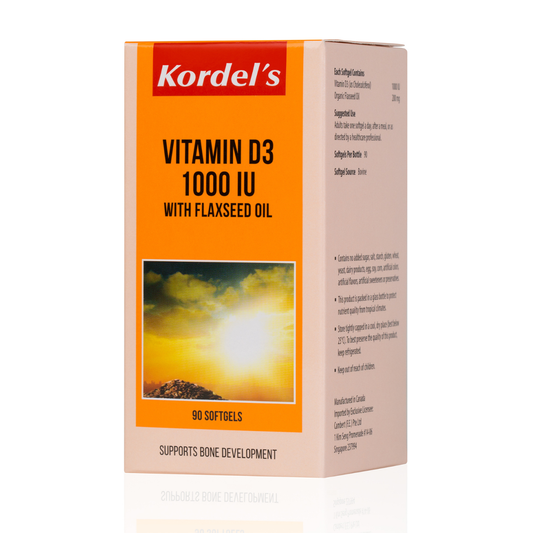 Kordel's Vitamin D3 1000 IU With Flaxseed Oil 60 softgels