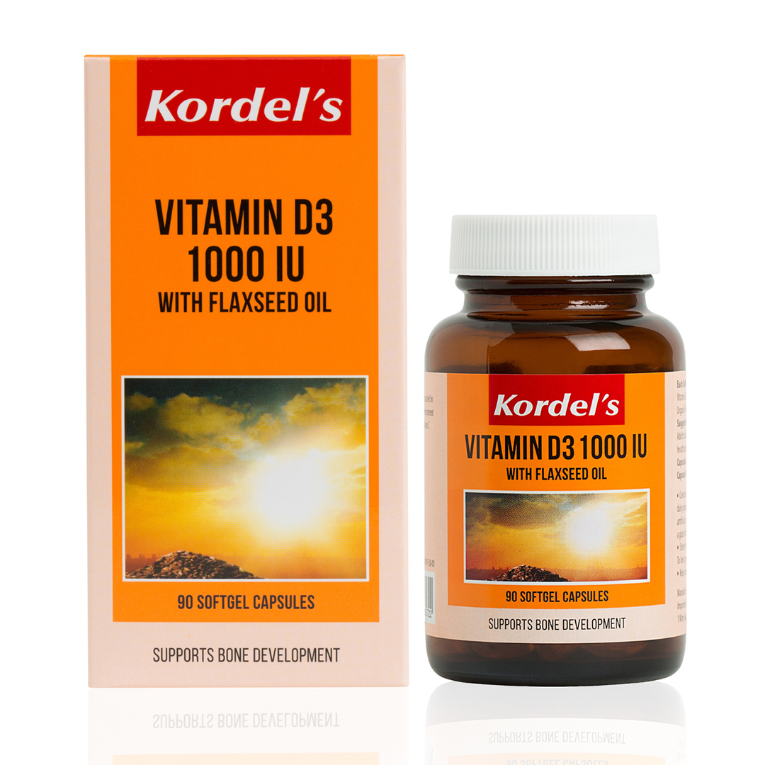 Kordel's Vitamin D3 1000 IU With Flaxseed Oil 60 softgels