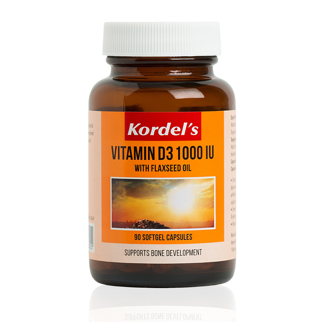 Kordel's Vitamin D3 1000 IU With Flaxseed Oil 60 softgels