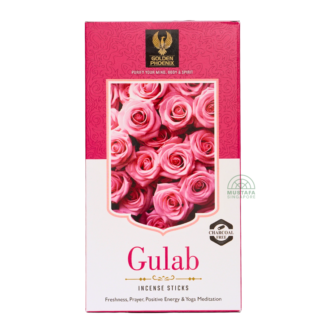 Golden Phoenix Gulab Incense Sticks 12-in-1